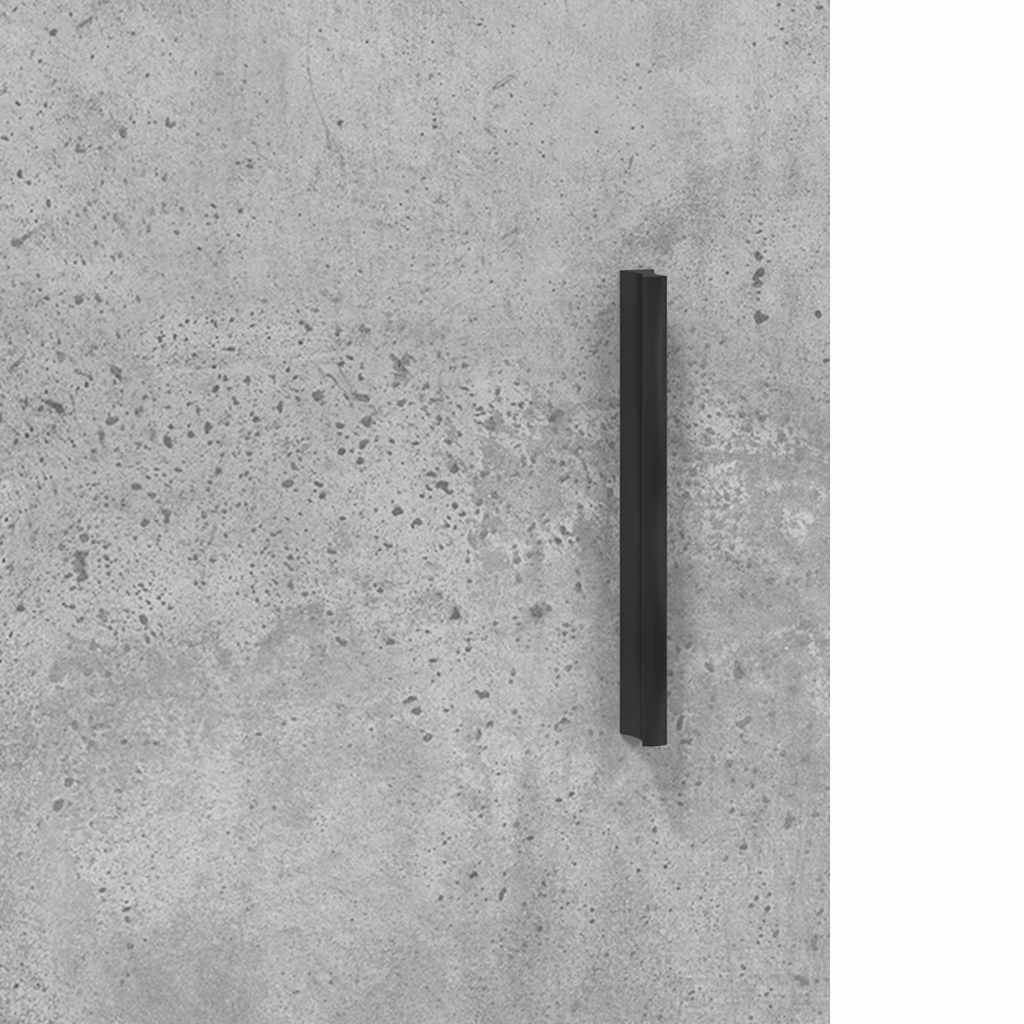 skænk 69,5x34x90 cm konstrueret træ betongrå