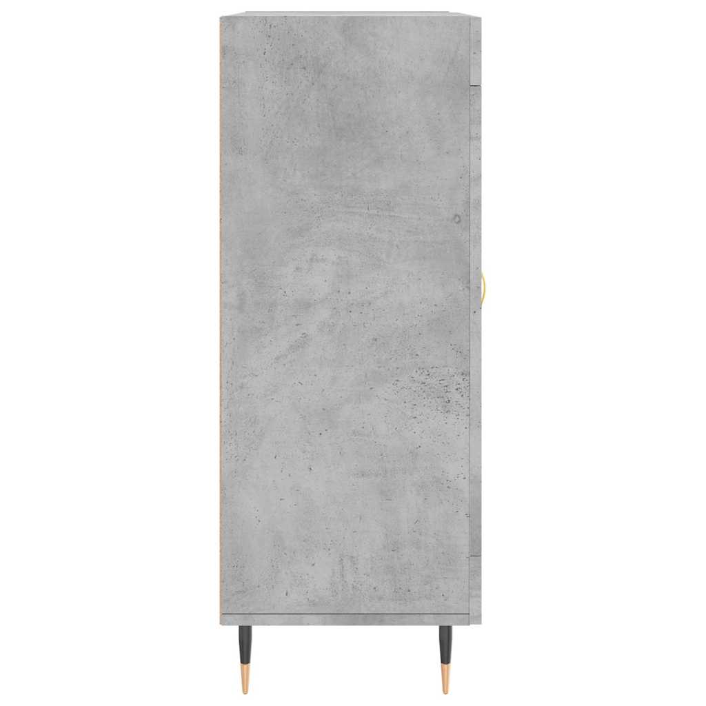 skænk 69,5x34x90 cm konstrueret træ betongrå