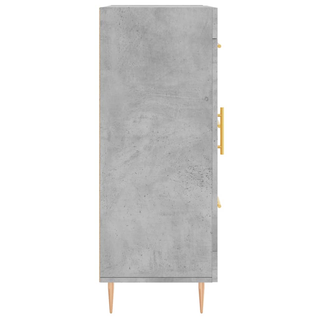 skænk 69,5x34x90 cm konstrueret træ betongrå