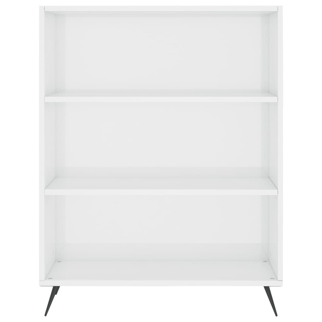 skab 69,5x32,5x90 cm konstrueret træ hvid højglans