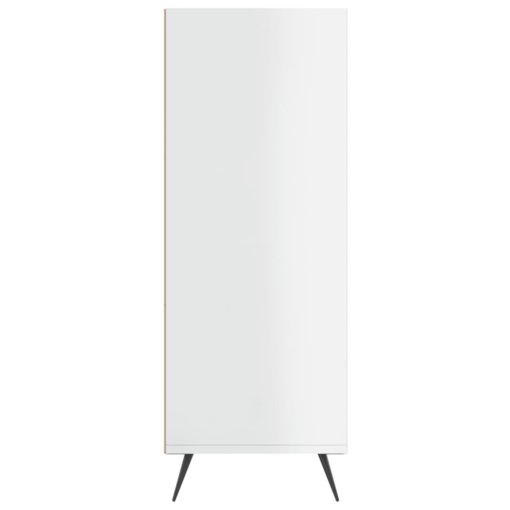 skab 69,5x32,5x90 cm konstrueret træ hvid højglans