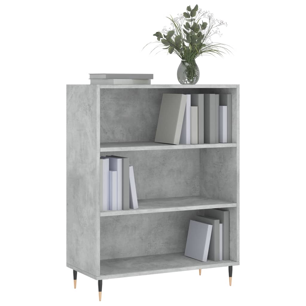 skab 69,5x32,5x90 cm konstrueret træ betongrå