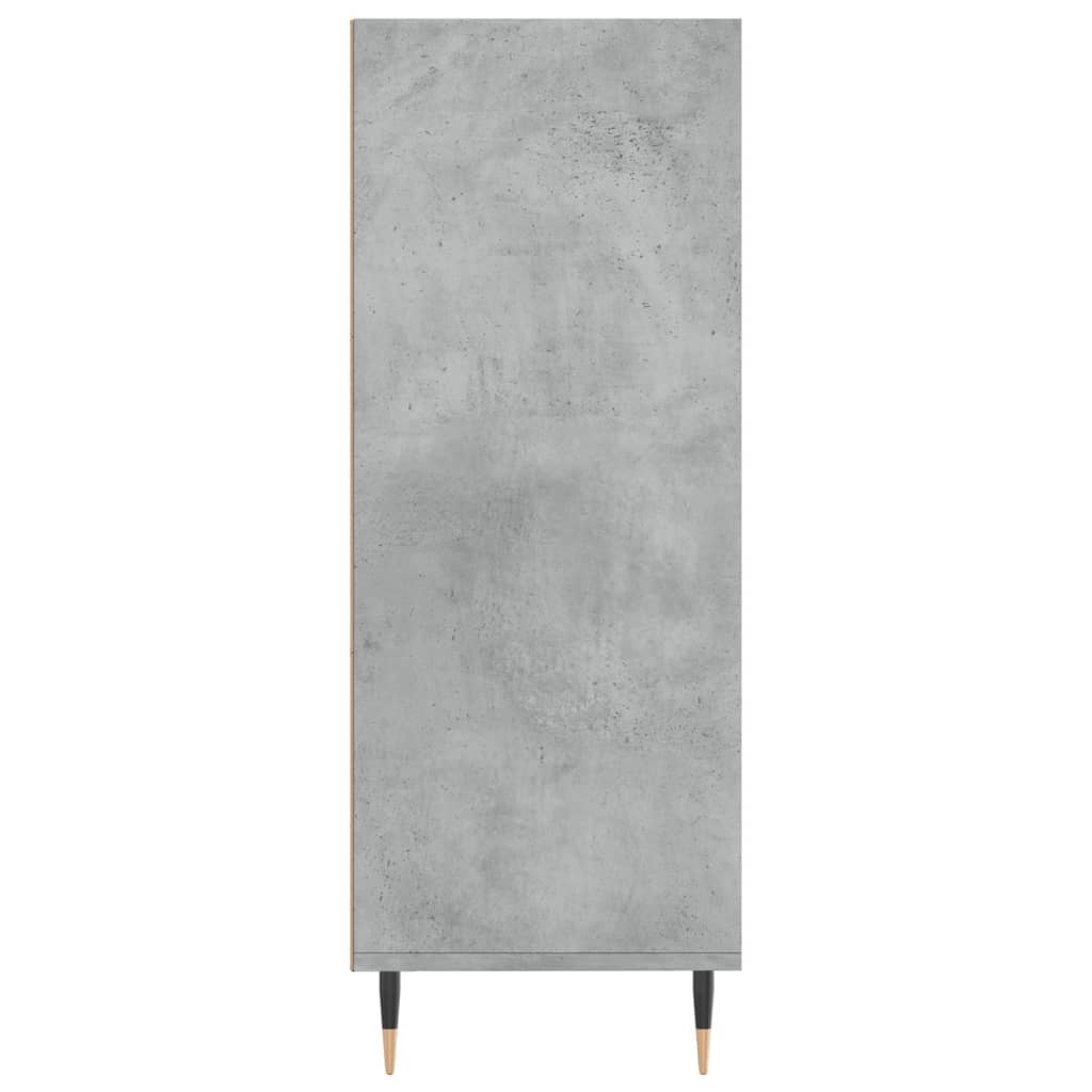 skab 69,5x32,5x90 cm konstrueret træ betongrå