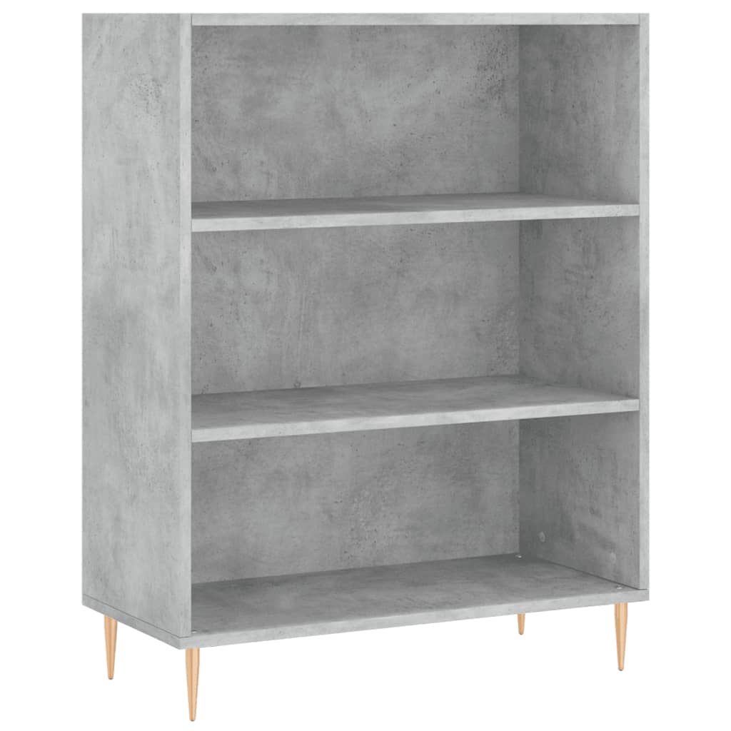 skab 69,5x32,5x90 cm konstrueret træ betongrå