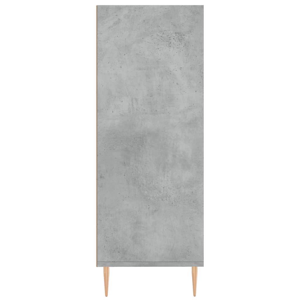 skab 69,5x32,5x90 cm konstrueret træ betongrå