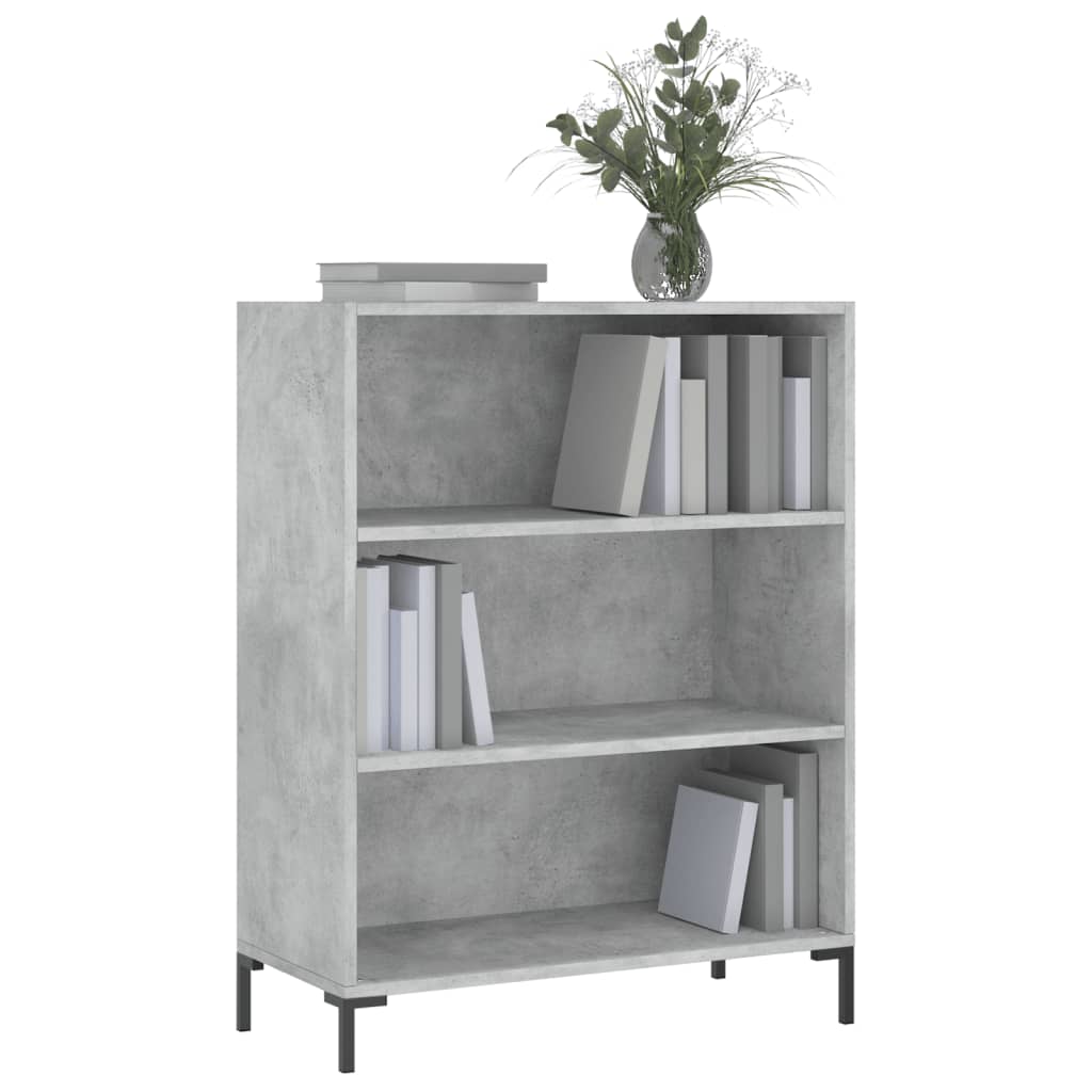 skab 69,5x32,5x90 cm konstrueret træ betongrå
