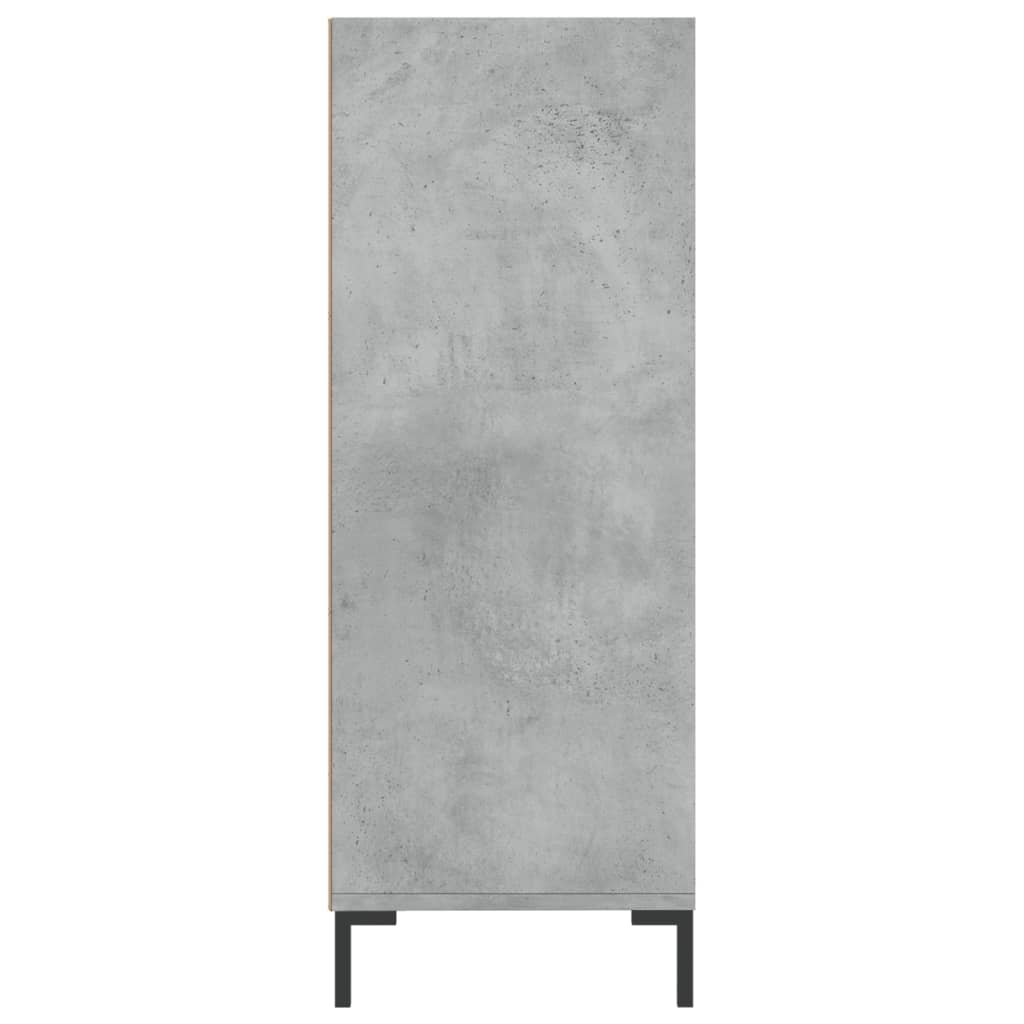 skab 69,5x32,5x90 cm konstrueret træ betongrå