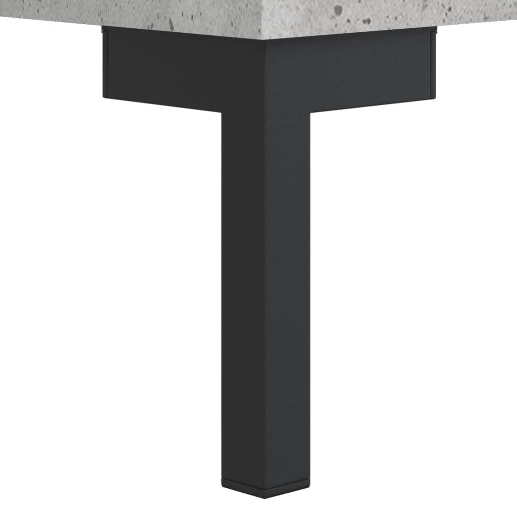 skab 69,5x32,5x90 cm konstrueret træ betongrå
