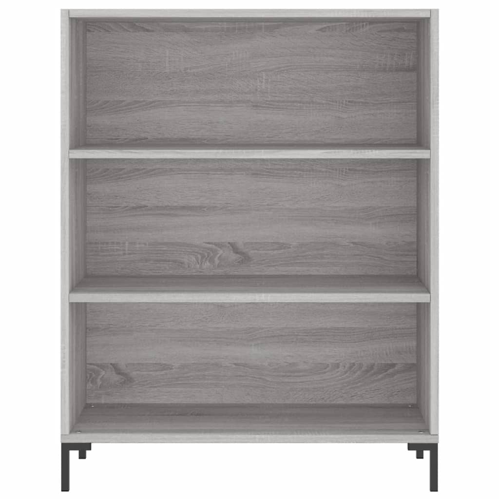 skab 69,5x32,5x90 cm konstrueret træ grå sonoma-eg