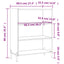 skab 69,5x32,5x90 cm konstrueret træ sort