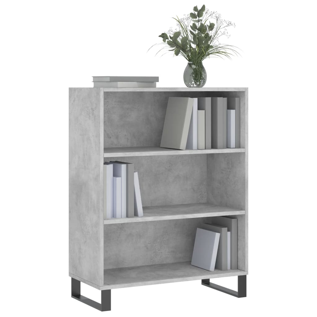 skab 69,5x32,5x90 cm konstrueret træ betongrå