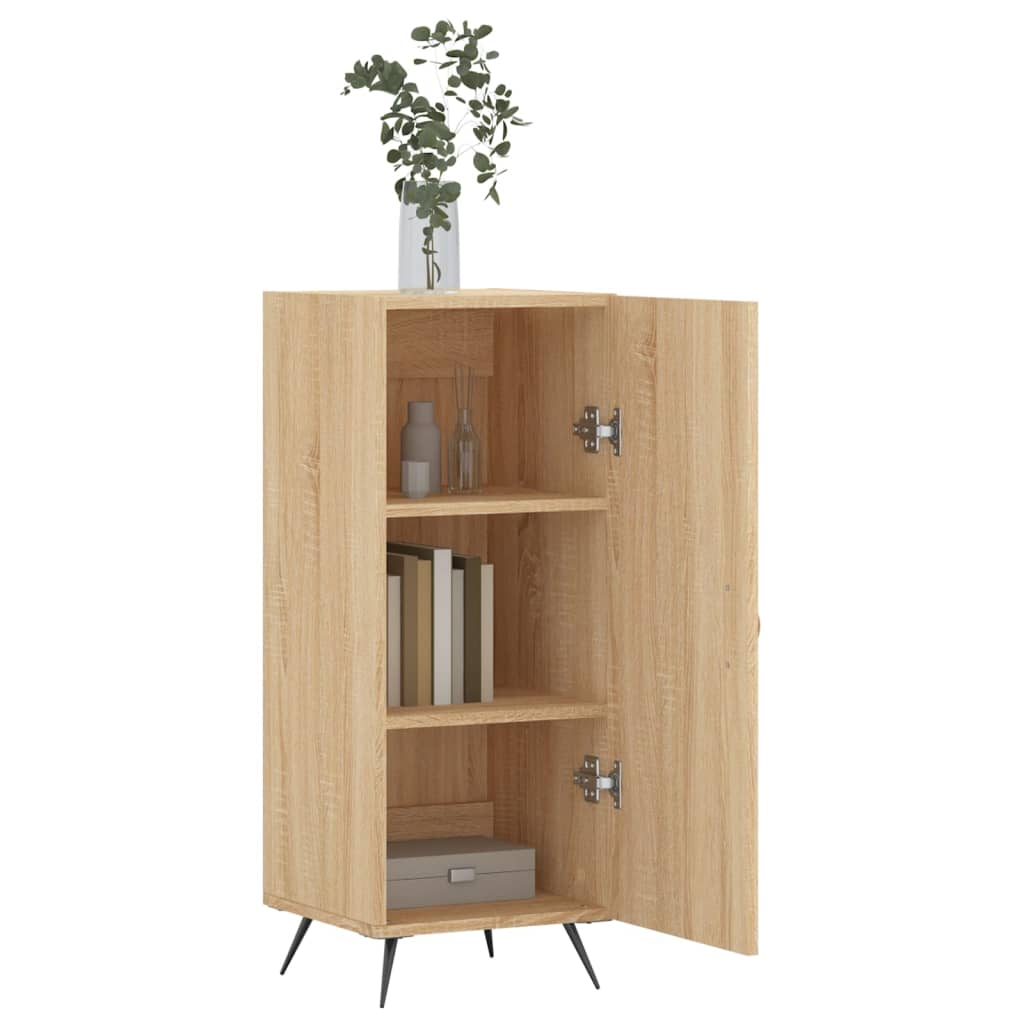 skænk 34,5x34x90 cm konstrueret træ sonoma-eg