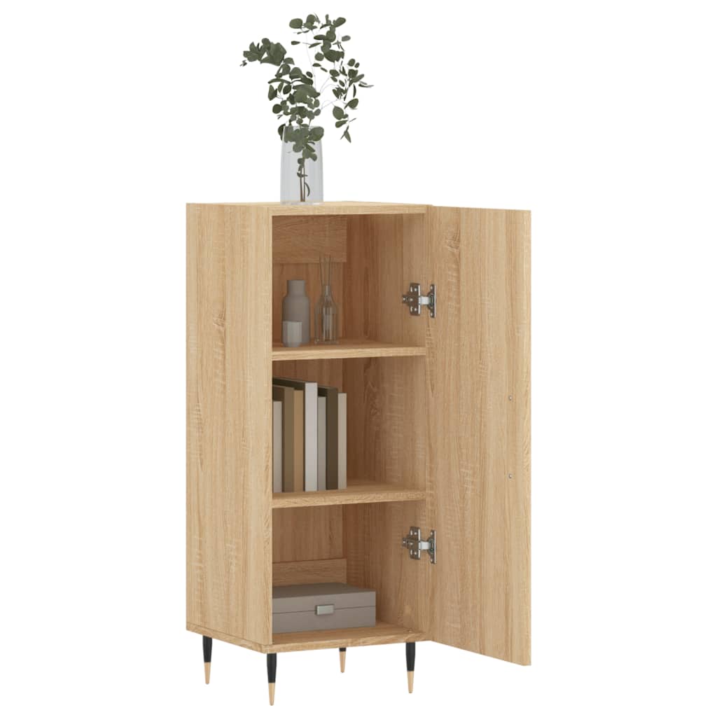 skænk 34,5x34x90 cm konstrueret træ sonoma-eg