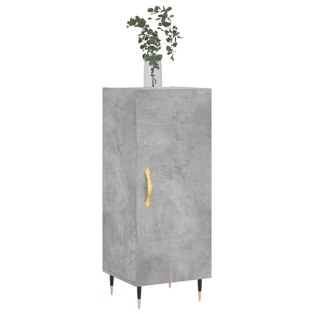 skænk 34,5x34x90 cm konstrueret træ betongrå