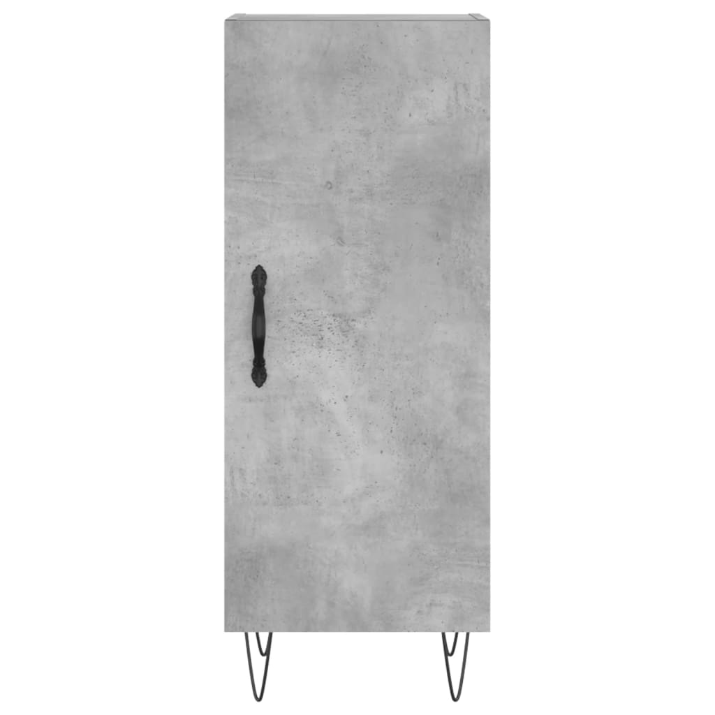 skænk 34,5x34x90 cm konstrueret træ betongrå