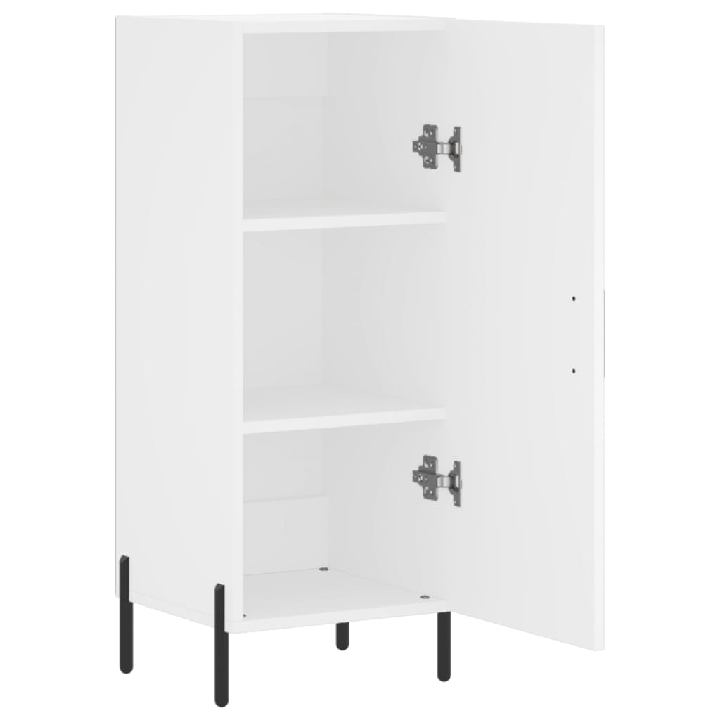 skænk 34,5x34x90 cm konstrueret træ hvid