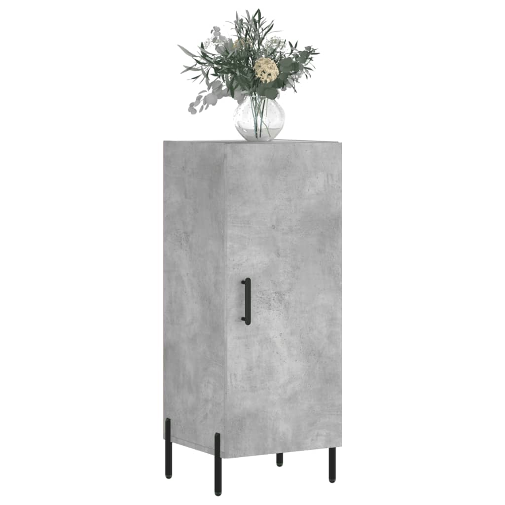 skænk 34,5x34x90 cm konstrueret træ betongrå