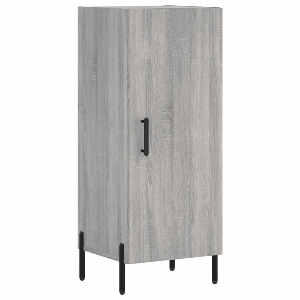 skænk 34,5x34x90 cm konstrueret træ grå sonoma-eg