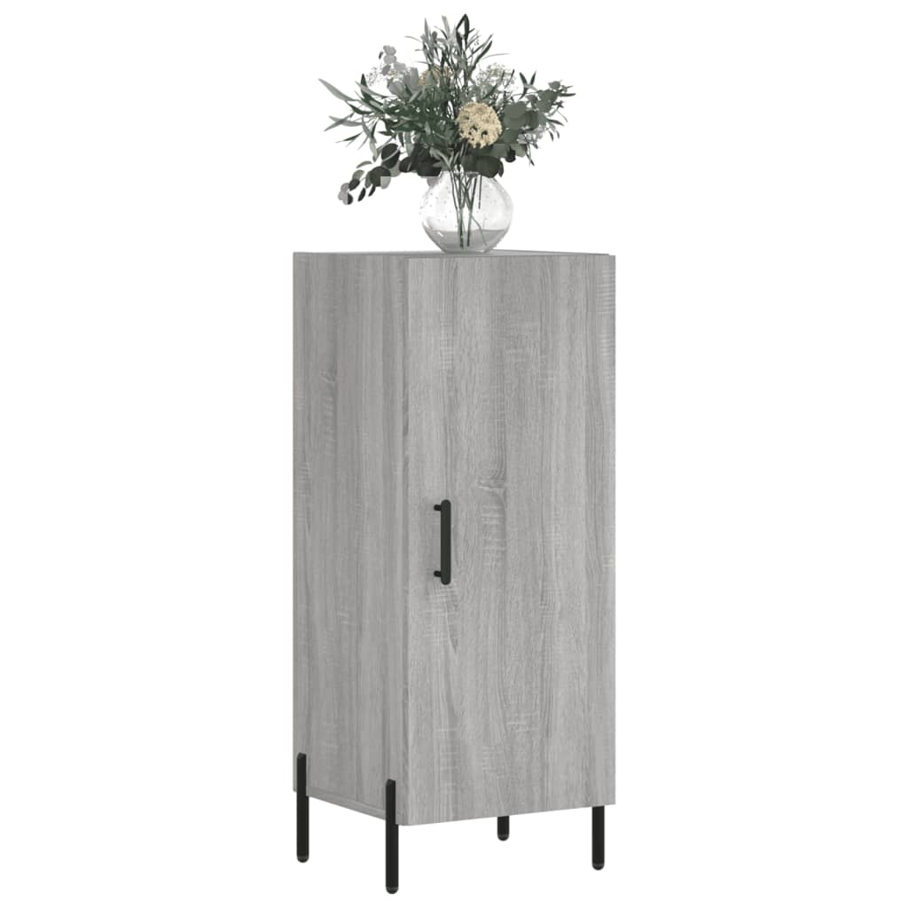 skænk 34,5x34x90 cm konstrueret træ grå sonoma-eg