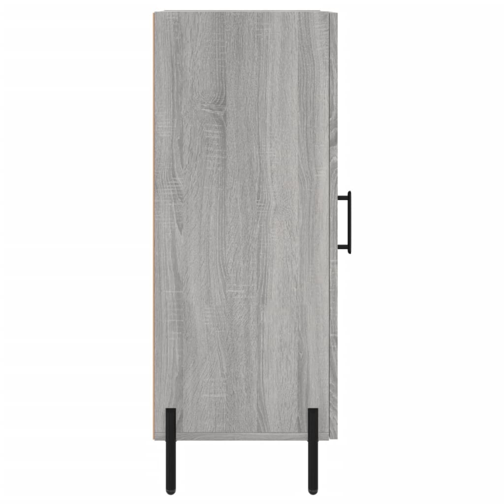 skænk 34,5x34x90 cm konstrueret træ grå sonoma-eg