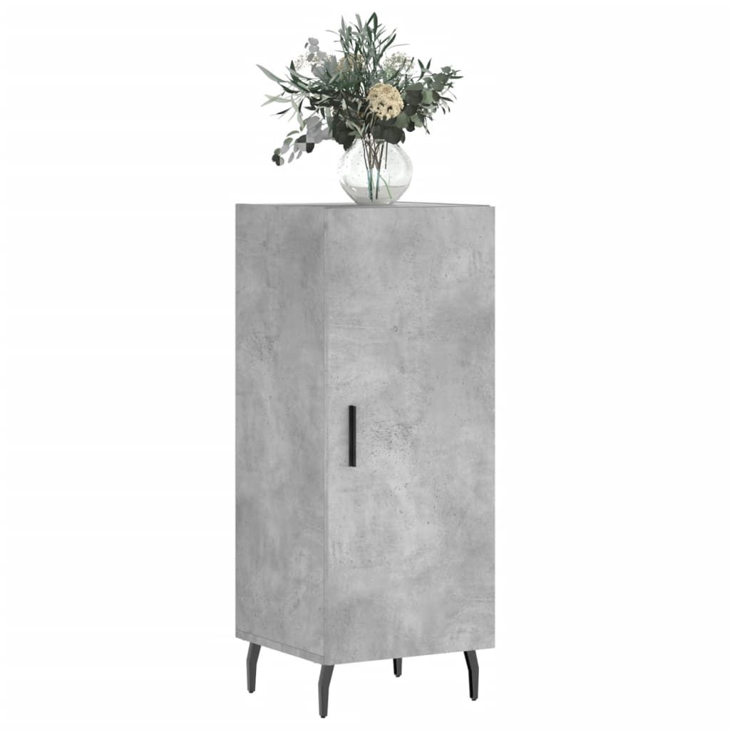 skænk 34,5x34x90 cm konstrueret træ betongrå
