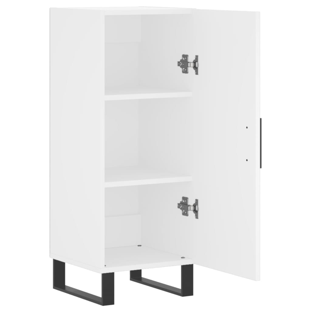skænk 34,5x34x90 cm konstrueret træ hvid