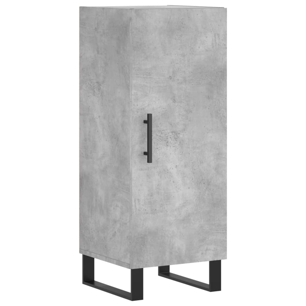 skænk 34,5x34x90 cm konstrueret træ betongrå