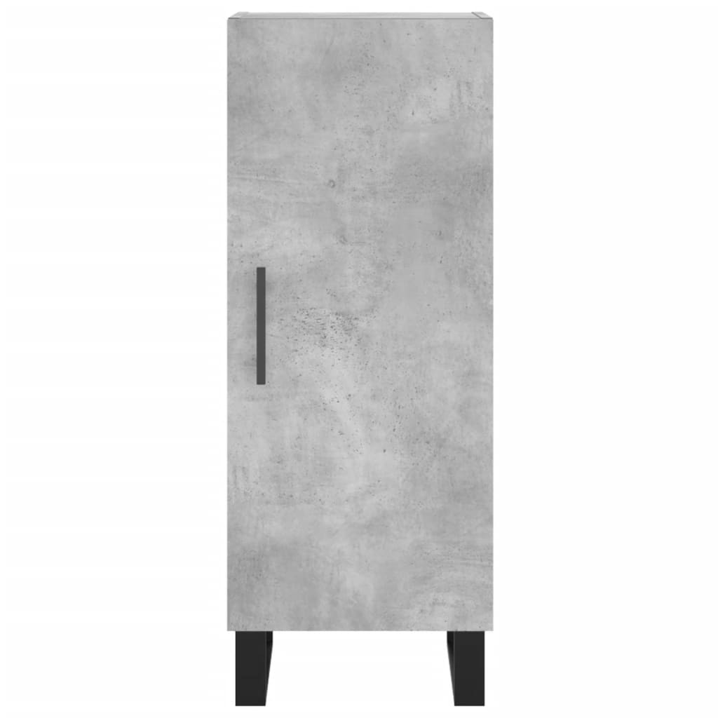 skænk 34,5x34x90 cm konstrueret træ betongrå
