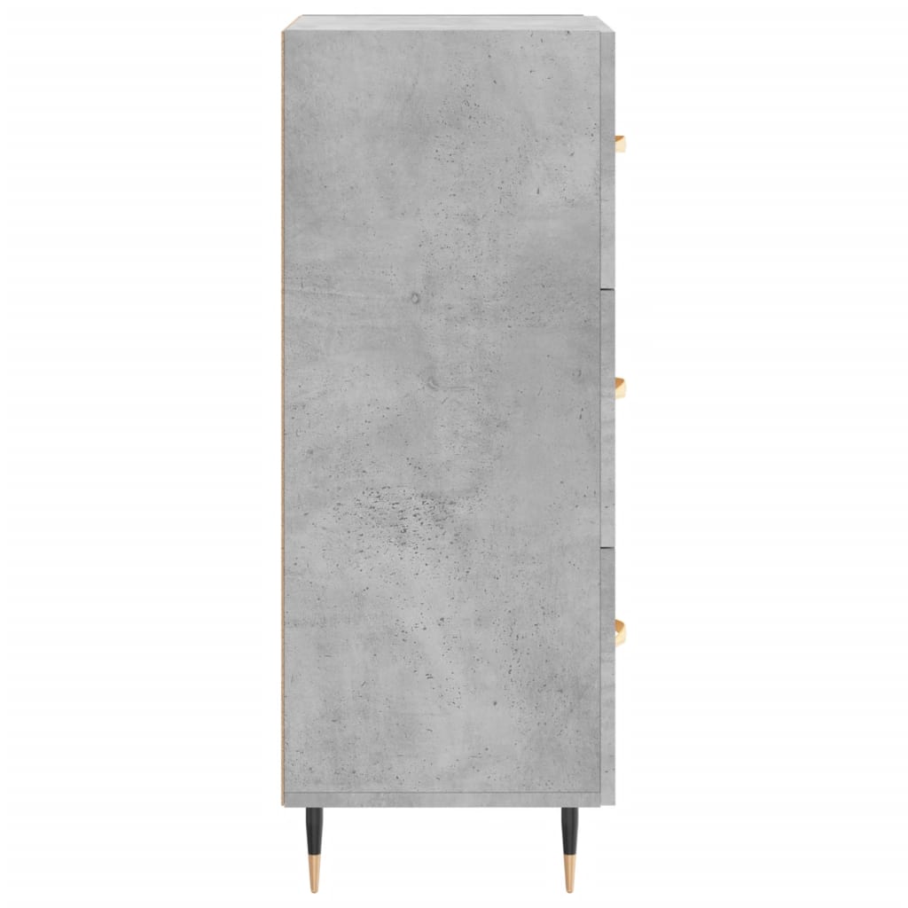 skænk 34,5x34x90 cm konstrueret træ betongrå