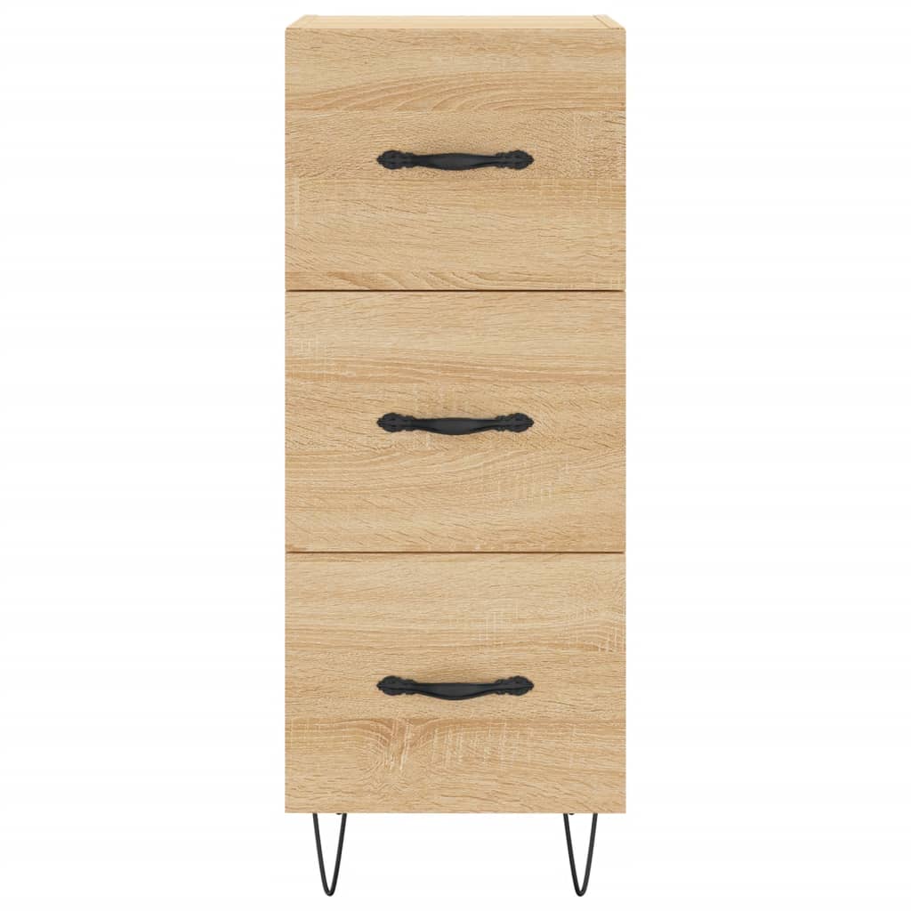 skænk 34,5x34x90 cm konstrueret træ sonoma-eg