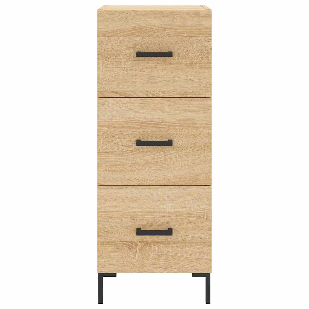 skænk 34,5x34x90 cm konstrueret træ sonoma-eg