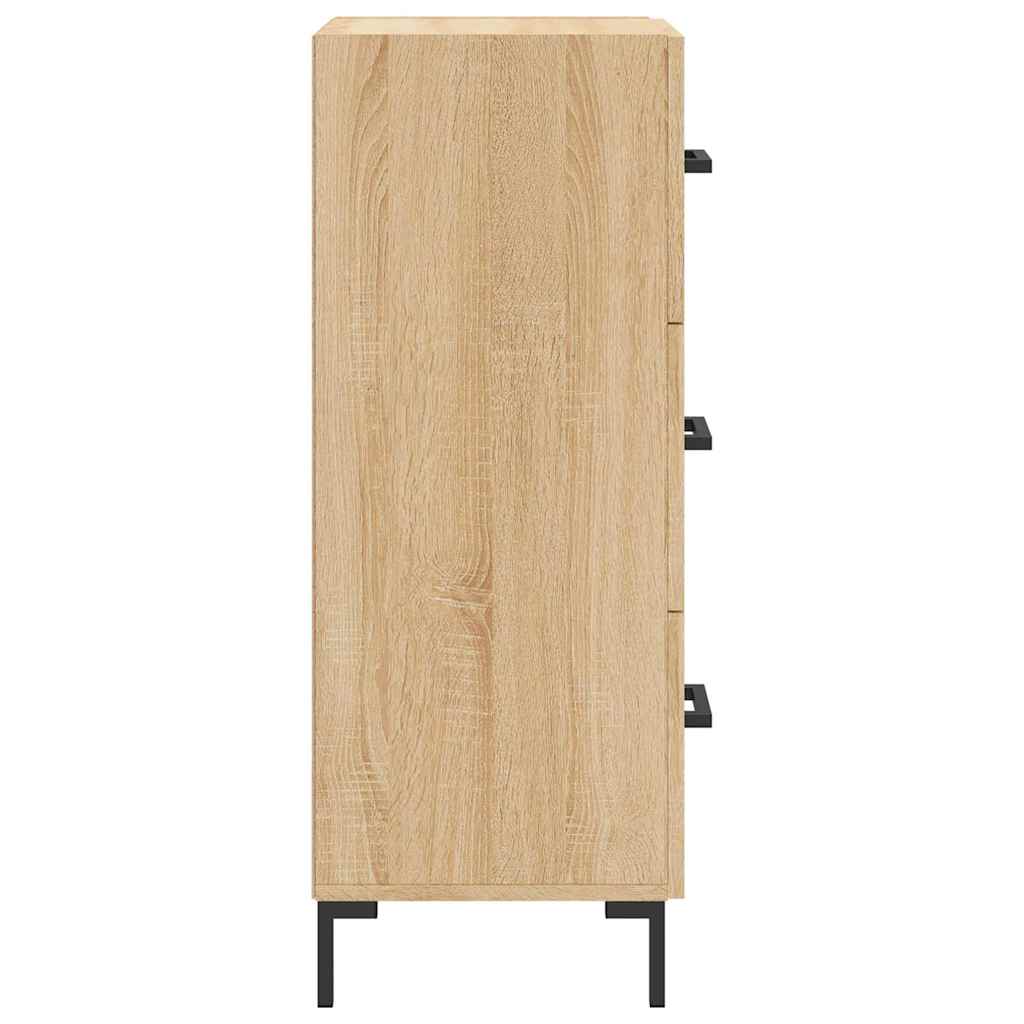 skænk 34,5x34x90 cm konstrueret træ sonoma-eg