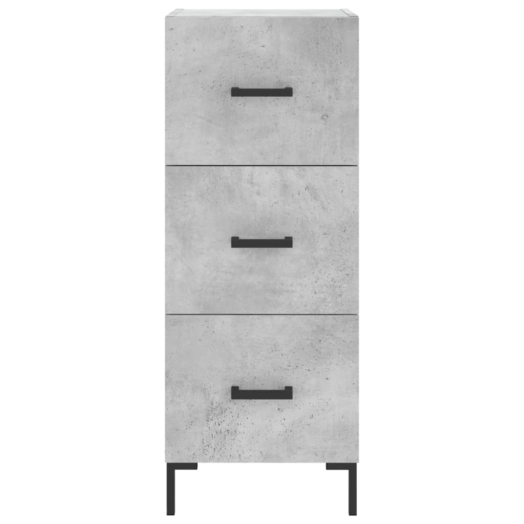 skænk 34,5x34x90 cm konstrueret træ betongrå