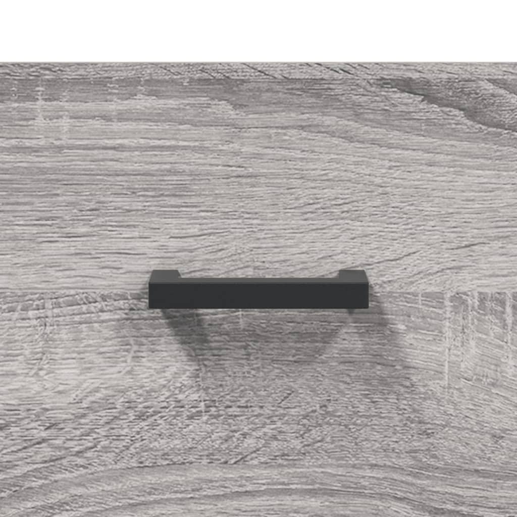 skænk 34,5x34x90 cm konstrueret træ grå sonoma-eg