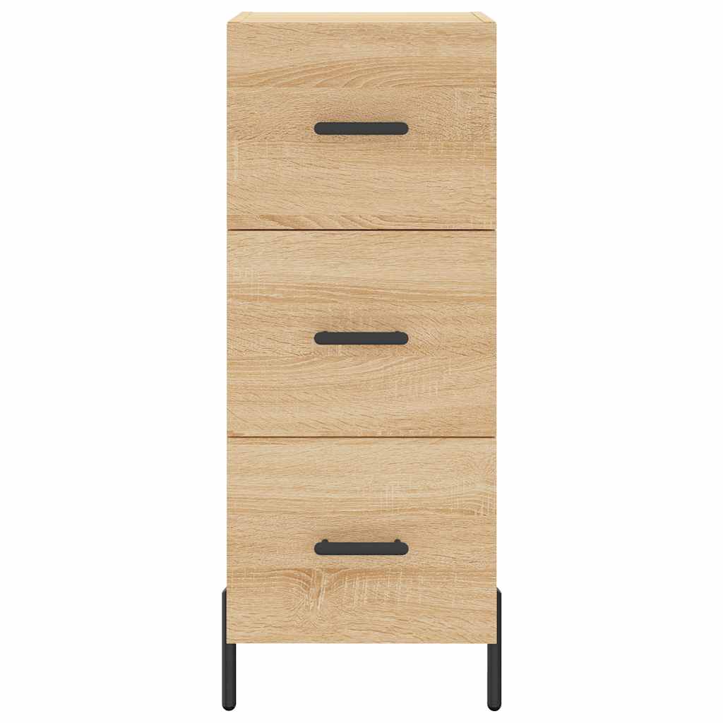 skænk 34,5x34x90 cm konstrueret træ sonoma-eg
