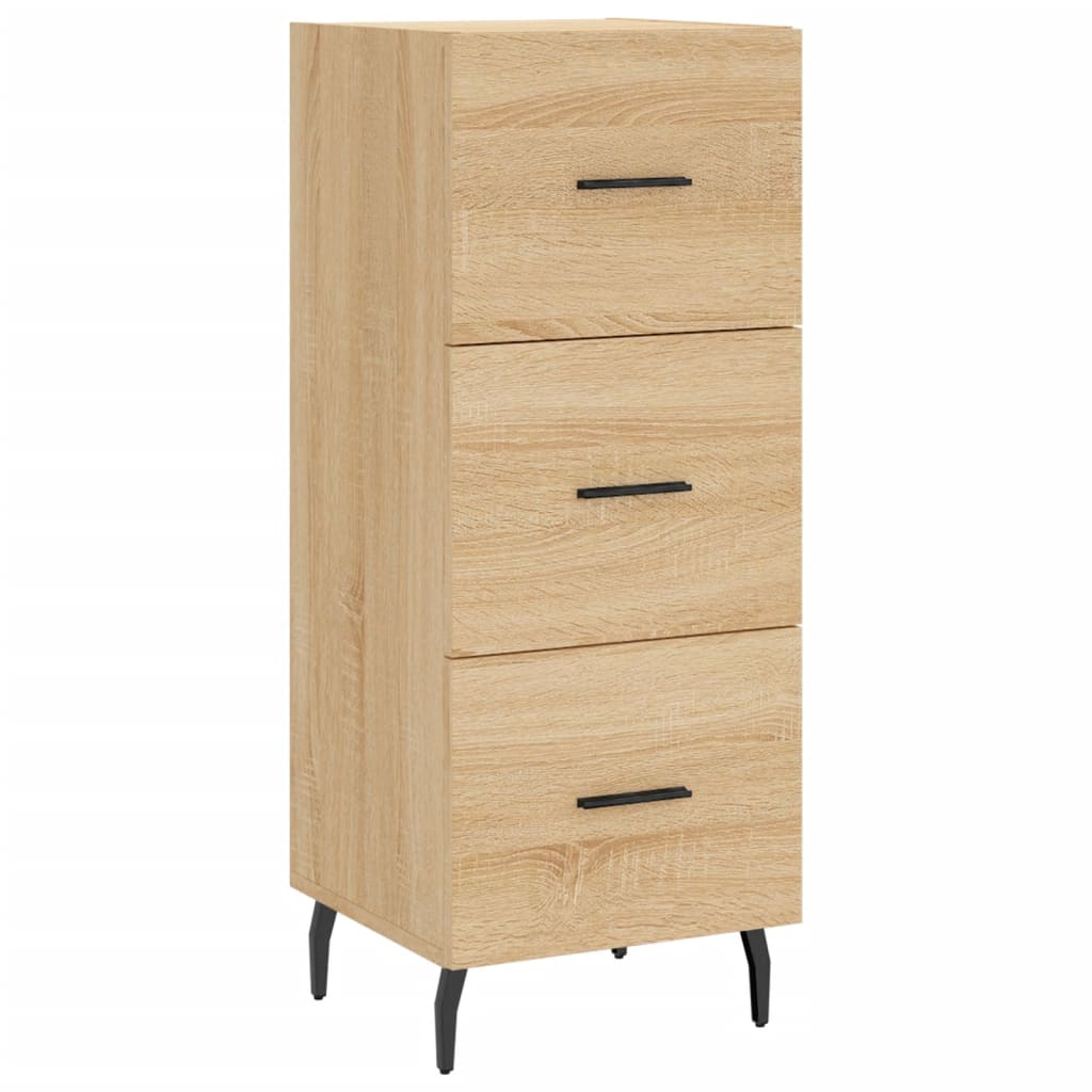 skænk 34,5x34x90 cm konstrueret træ sonoma-eg