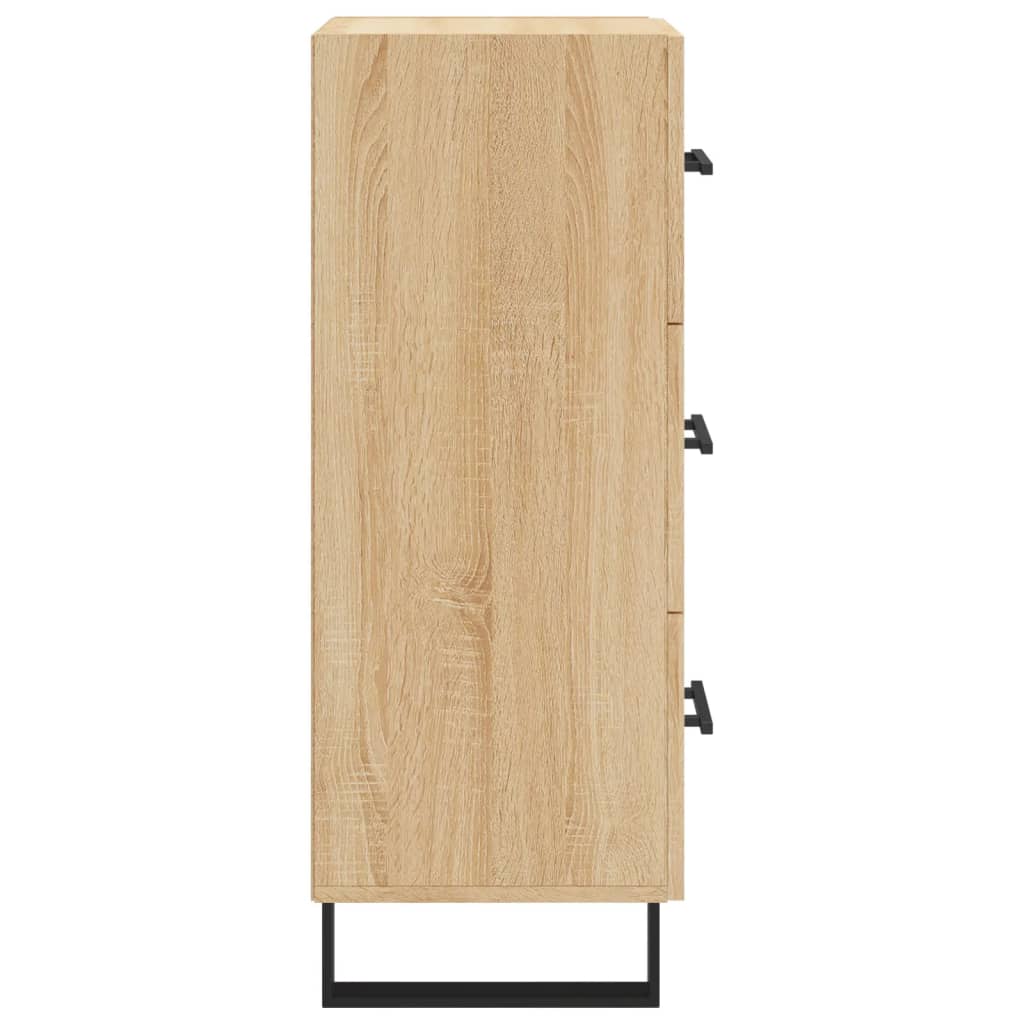 skænk 34,5x34x90 cm konstrueret træ sonoma-eg
