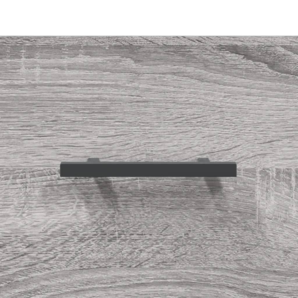 skænk 34,5x34x90 cm konstrueret træ grå sonoma-eg