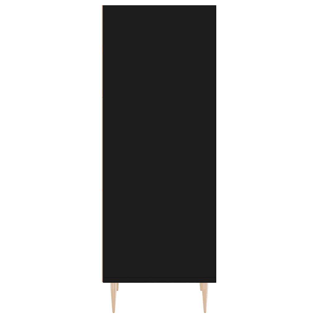 skænk 34,5x32,5x90 cm konstrueret træ sort