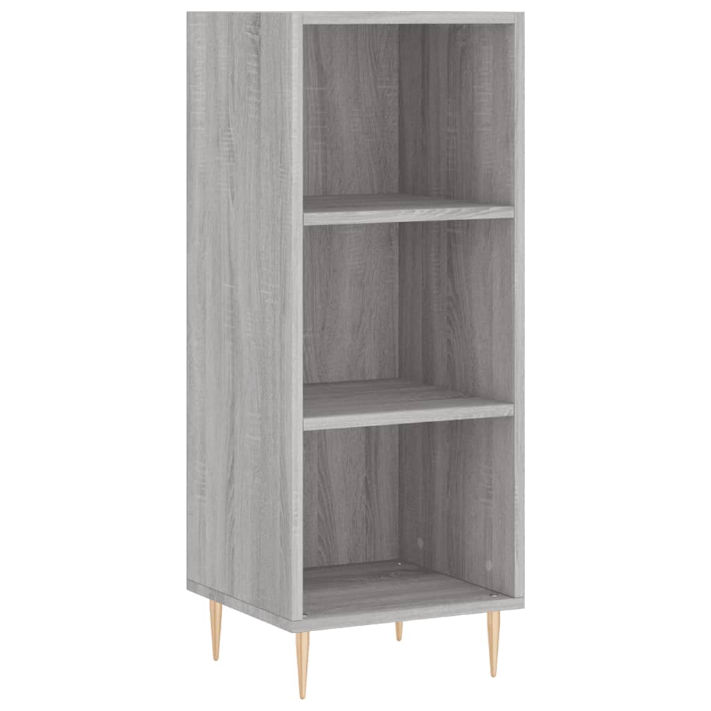 skænk 34,5x32,5x90 cm konstrueret træ grå sonoma-eg