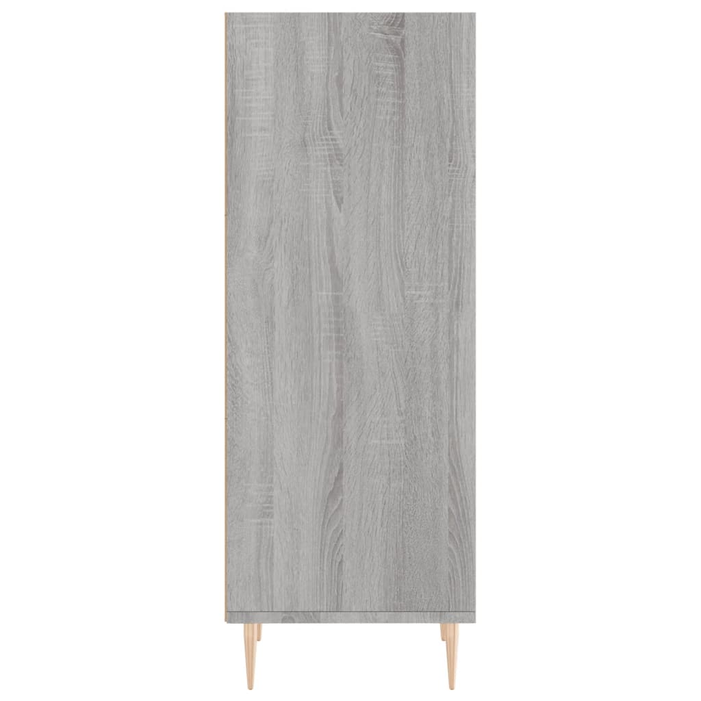 skænk 34,5x32,5x90 cm konstrueret træ grå sonoma-eg