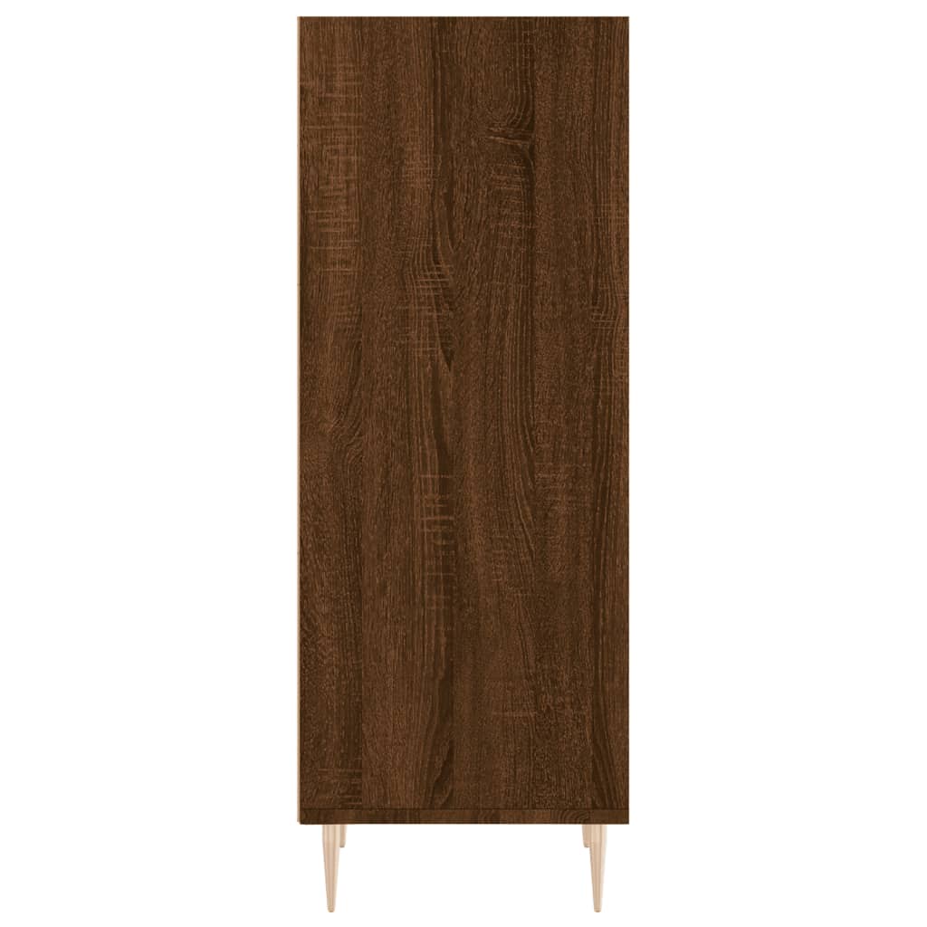 skænk 34,5x32,5x90 cm konstrueret træ brun egetræsfarve