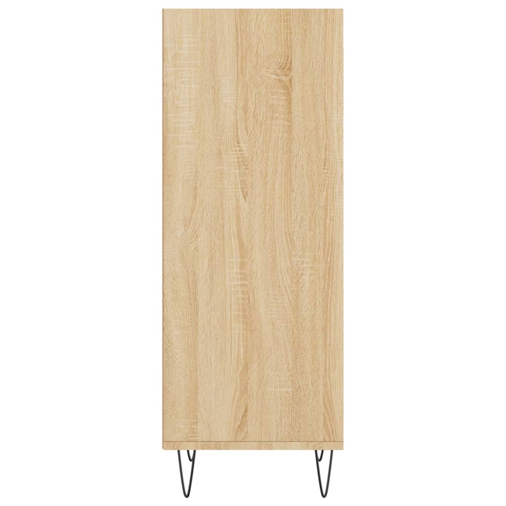 skænk 34,5x32,5x90 cm konstrueret træ sonoma-eg