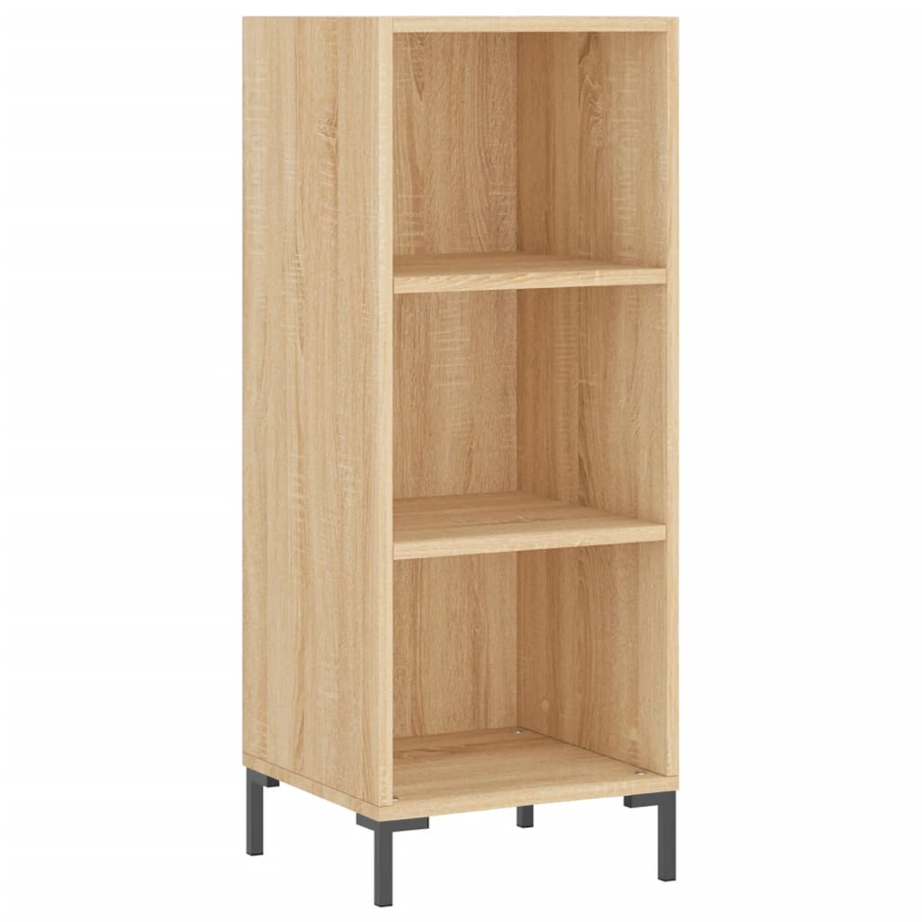 skænk 34,5x32,5x90 cm konstrueret træ sonoma-eg