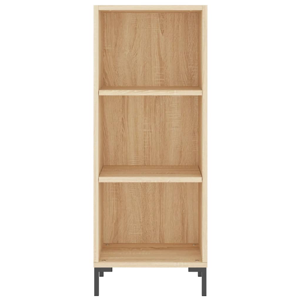 skænk 34,5x32,5x90 cm konstrueret træ sonoma-eg