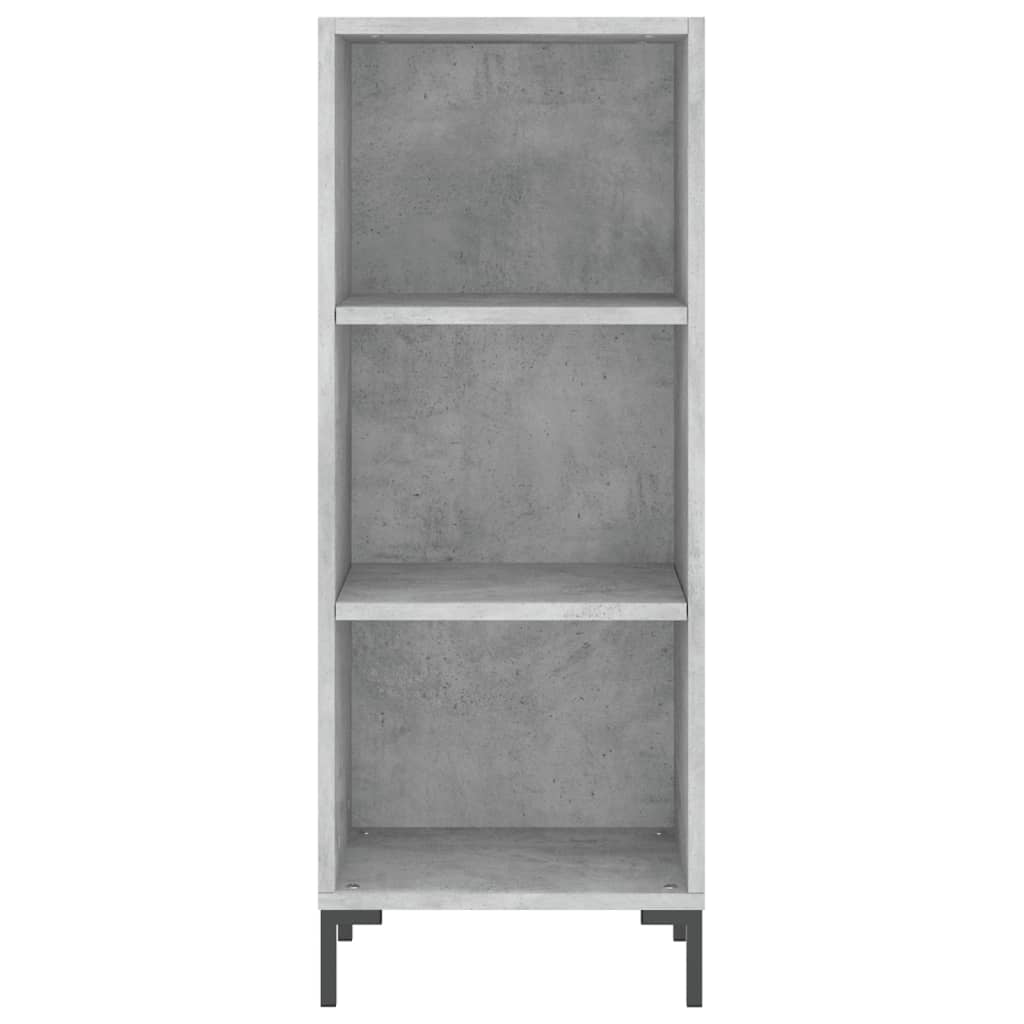 skænk 34,5x32,5x90 cm konstrueret træ betongrå