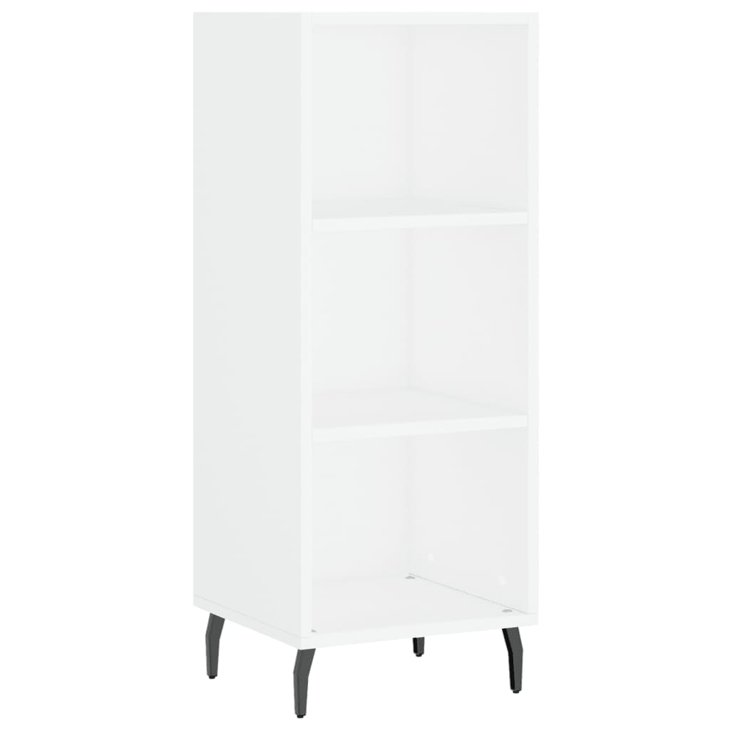 skænk 34,5x32,5x90 cm konstrueret træ hvid