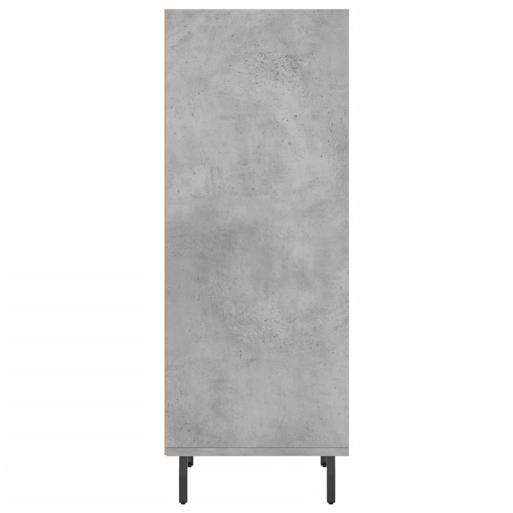 skænk 34,5x32,5x90 cm konstrueret træ betongrå