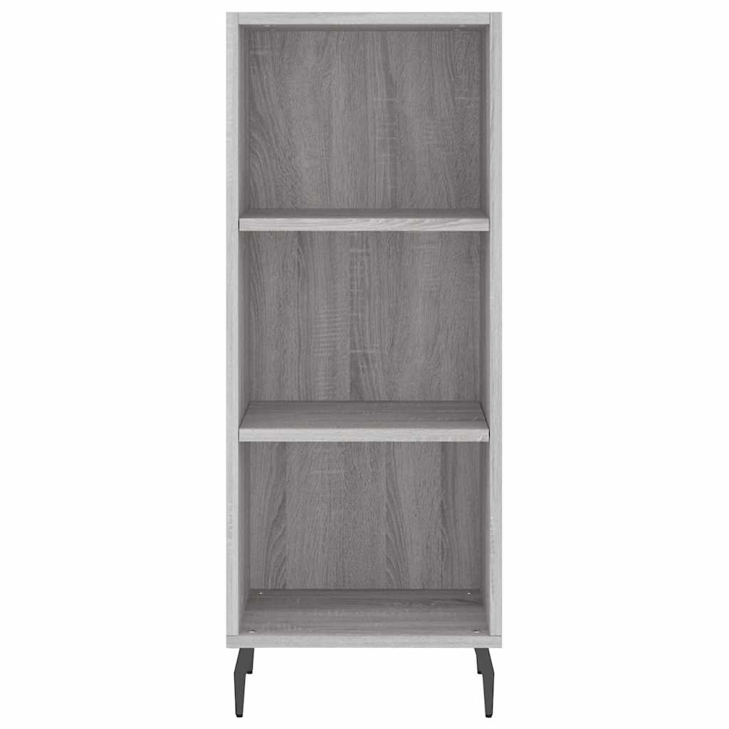 skænk 34,5x32,5x90 cm konstrueret træ grå sonoma-eg