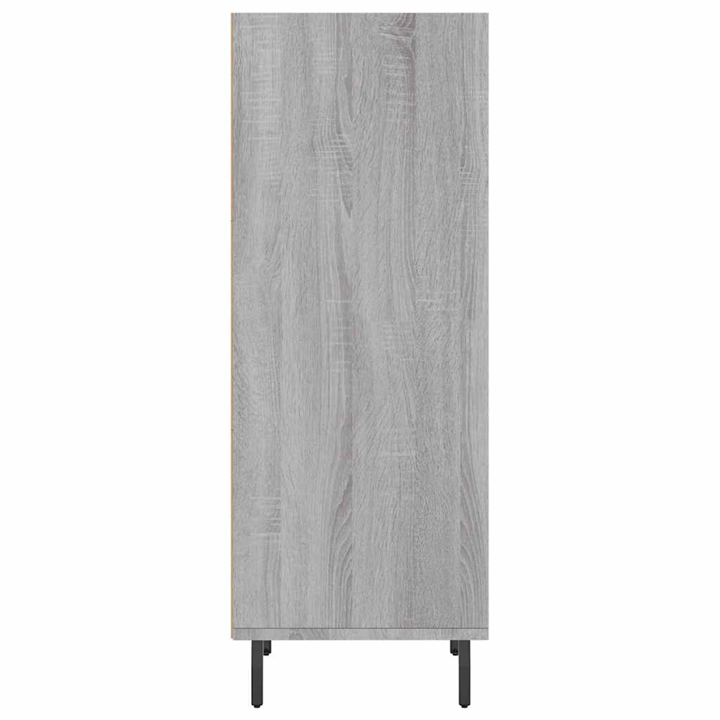 skænk 34,5x32,5x90 cm konstrueret træ grå sonoma-eg